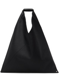 schwarze Shopper Tasche aus Leder von MM6 MAISON MARGIELA