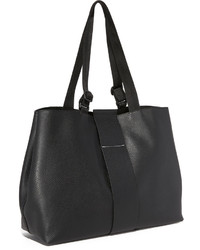 schwarze Shopper Tasche aus Leder von Maison Margiela