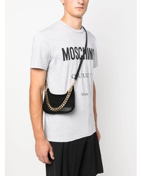 schwarze Shopper Tasche aus Leder von Moschino