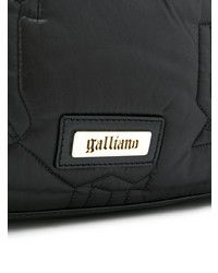 schwarze Shopper Tasche aus Leder von John Galliano