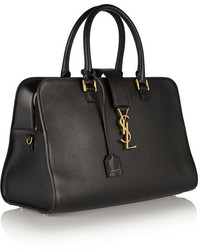 schwarze Shopper Tasche aus Leder von Saint Laurent