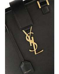 schwarze Shopper Tasche aus Leder von Saint Laurent