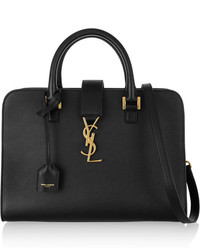 schwarze Shopper Tasche aus Leder von Saint Laurent