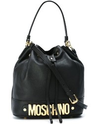 schwarze Shopper Tasche aus Leder von Moschino