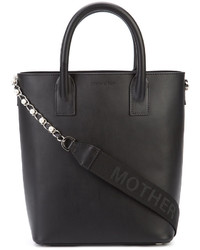 schwarze Shopper Tasche aus Leder von Mother of Pearl