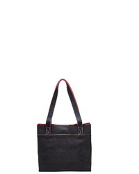 schwarze Shopper Tasche aus Leder von Mywalit