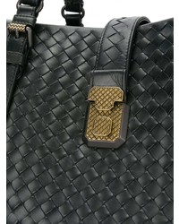 schwarze Shopper Tasche aus Leder von Bottega Veneta