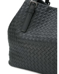 schwarze Shopper Tasche aus Leder von Bottega Veneta