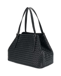 schwarze Shopper Tasche aus Leder von Bottega Veneta