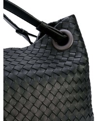 schwarze Shopper Tasche aus Leder von Bottega Veneta