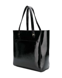 schwarze Shopper Tasche aus Leder von Anya Hindmarch