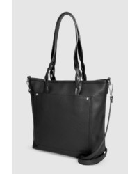 schwarze Shopper Tasche aus Leder von NEXT