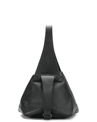 schwarze Shopper Tasche aus Leder von No/An