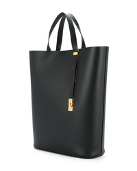 schwarze Shopper Tasche aus Leder von Sophie Hulme