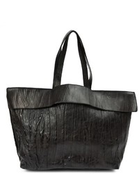 schwarze Shopper Tasche aus Leder von Numero 10