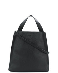 schwarze Shopper Tasche aus Leder von Orciani