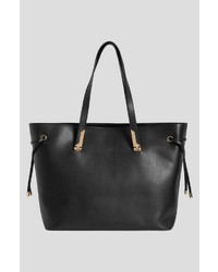 schwarze Shopper Tasche aus Leder von ORSAY