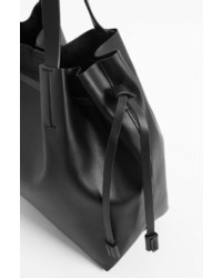 schwarze Shopper Tasche aus Leder von ORSAY