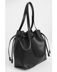 schwarze Shopper Tasche aus Leder von ORSAY