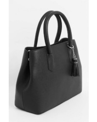 schwarze Shopper Tasche aus Leder von ORSAY