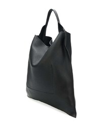 schwarze Shopper Tasche aus Leder von Jil Sander