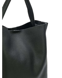 schwarze Shopper Tasche aus Leder von Jil Sander