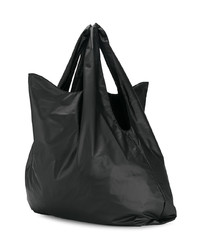 schwarze Shopper Tasche aus Leder von MM6 MAISON MARGIELA