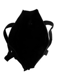 schwarze Shopper Tasche aus Leder von Pieces