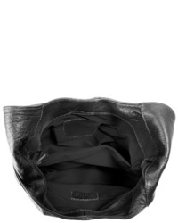 schwarze Shopper Tasche aus Leder von Piké