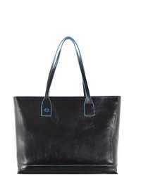 schwarze Shopper Tasche aus Leder von Piquadro