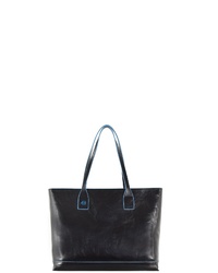 schwarze Shopper Tasche aus Leder von Piquadro