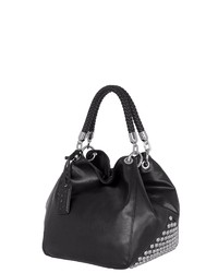 schwarze Shopper Tasche aus Leder von POON Switzerland