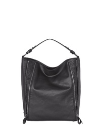 schwarze Shopper Tasche aus Leder von POON Switzerland