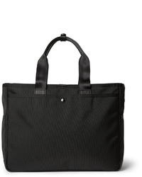 schwarze Shopper Tasche aus Leder