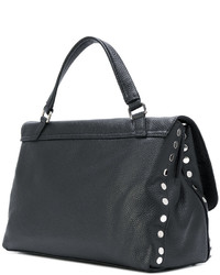 schwarze Shopper Tasche aus Leder von Zanellato