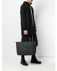 schwarze Shopper Tasche aus Leder von Bao Bao Issey Miyake