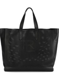 schwarze Shopper Tasche aus Leder von Ralph Lauren