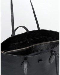 schwarze Shopper Tasche aus Leder von Whistles