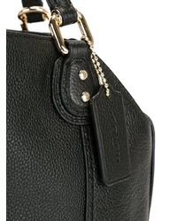 schwarze Shopper Tasche aus Leder von Coach