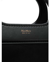 schwarze Shopper Tasche aus Leder von Max Mara