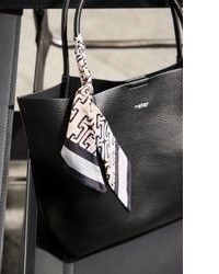 schwarze Shopper Tasche aus Leder von Rieker