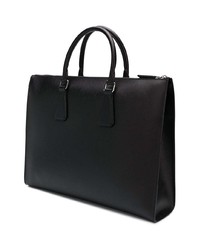 schwarze Shopper Tasche aus Leder von Prada