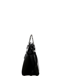 schwarze Shopper Tasche aus Leder von s.Oliver