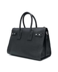 schwarze Shopper Tasche aus Leder von Saint Laurent