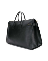 schwarze Shopper Tasche aus Leder von Saint Laurent