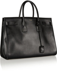 schwarze Shopper Tasche aus Leder von Saint Laurent