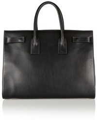 schwarze Shopper Tasche aus Leder von Saint Laurent