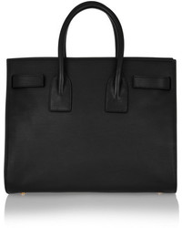 schwarze Shopper Tasche aus Leder von Saint Laurent