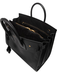 schwarze Shopper Tasche aus Leder von Saint Laurent