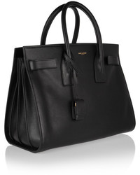 schwarze Shopper Tasche aus Leder von Saint Laurent